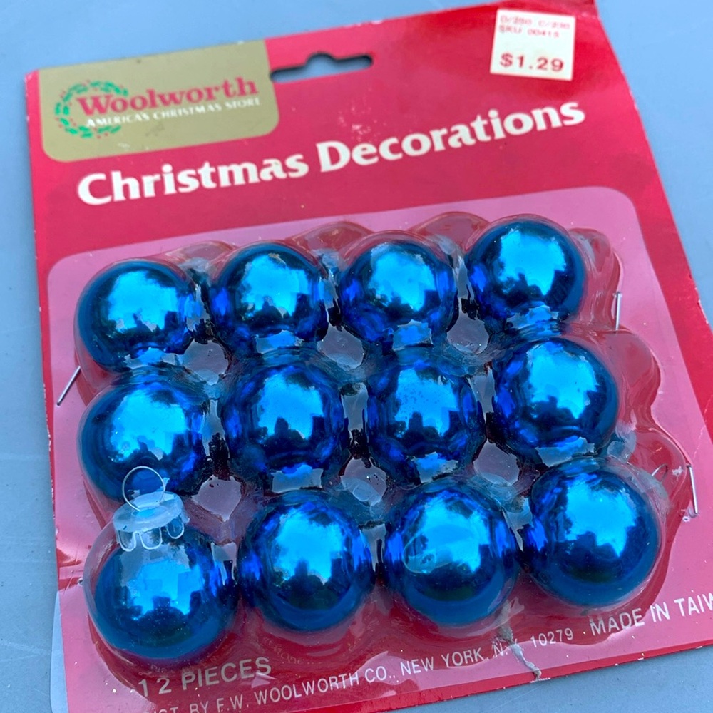 Vintage Woolworth Mini Christmas Ornaments